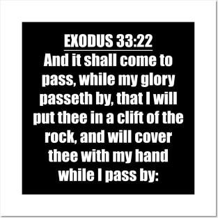 Bible Verse Exodus 33:22 Posters and Art